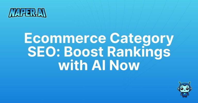 ecommerce category page seo. Enhance your ecommerce category page SEO with Naper AI. Save time, boost rankings, and optimize metadata effortlessly. Sign up for free now!