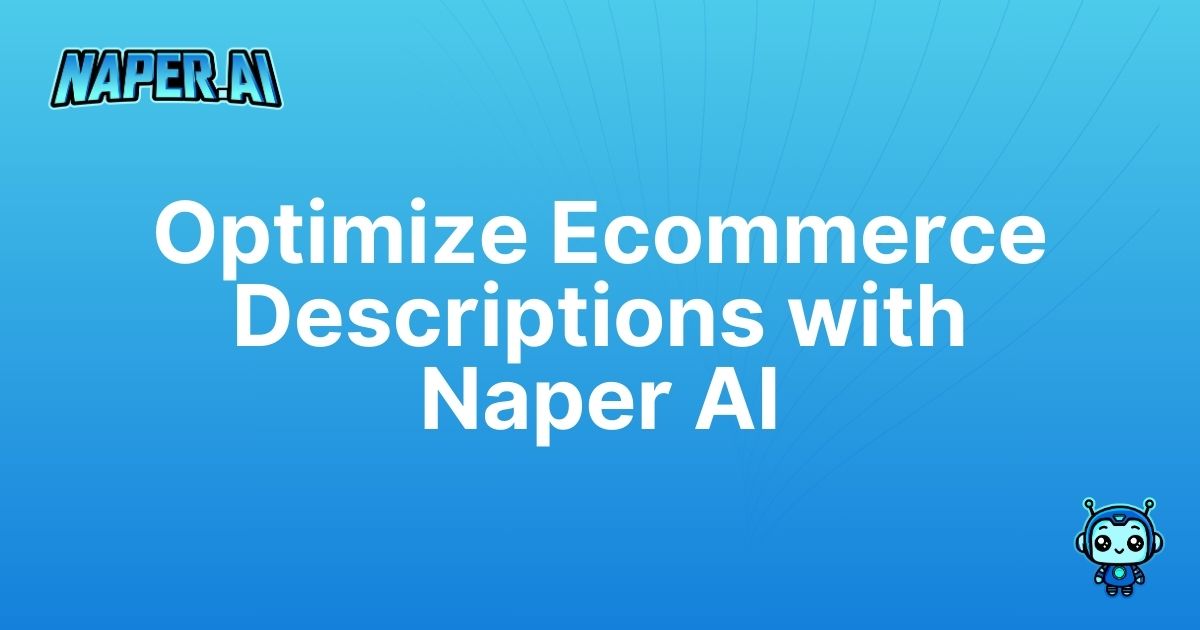 ecommerce product description best practices. Master ecommerce product description best practices with AI-driven automation, boosting SEO and saving time.