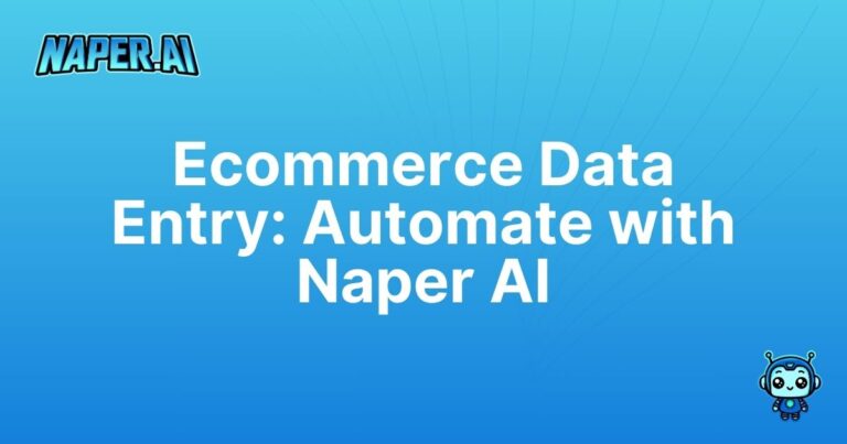 ecommerce product data entry. Automate your ecommerce product data entry tasks with Naper AI, boosting SEO and saving time for Shopify and WooCommerce stores.