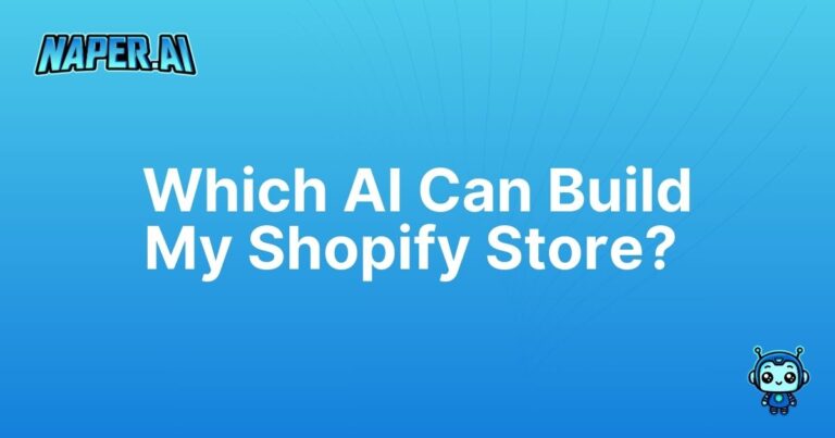 which ai can build my shopify store. Transform your Shopify store with Naper AI: automate SEO, streamline product registration, and boost organic traffic effortlessly.