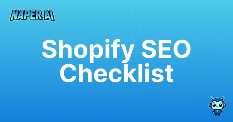 shopify seo checklist. Master your Shopify SEO with our AI-driven checklist. Save time, boost rankings & automate product listings!