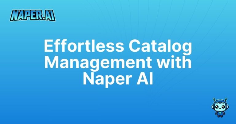 ecommerce product catalog management. Discover how Naper AI streamlines ecommerce product catalog management with automated SEO and product enrichment for superior Google rankings.