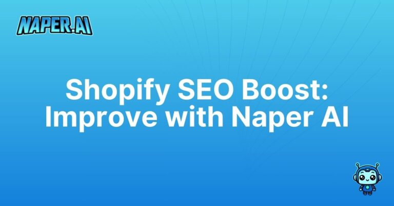 how to improve seo on shopify. Learn how to improve SEO on Shopify with Naper AI. Automate SEO tasks, boost rankings & enrich product listings easily.