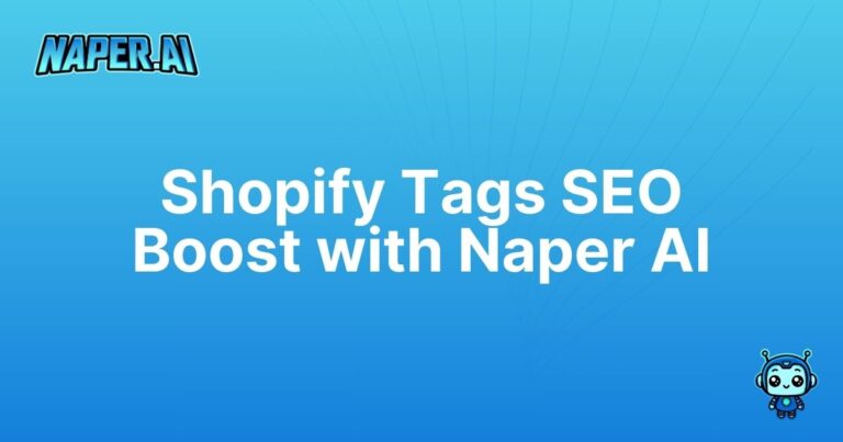 shopify product tags seo. Enhance your Shopify store's product tags SEO with automated enrichment and category management from Naper AI.