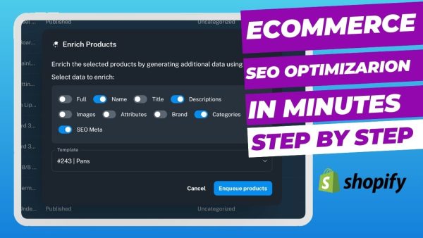 Ecommerce SEO optimization in minutes with Naper.ai - AI-driven product enrichment for Shopify stores.
