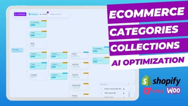 Naper AI CAtegory Tree manager Collection Shopify SEO