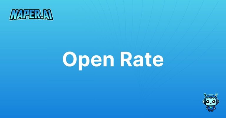 Open Rate. Open Rate - Measure & Optimize Your Email Campaigns.Learn about Open Rate and how it impacts your email marketing success in e-commerce.